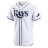 Tampa Bay Rays Nike Home Elite Jersey - White - Side View