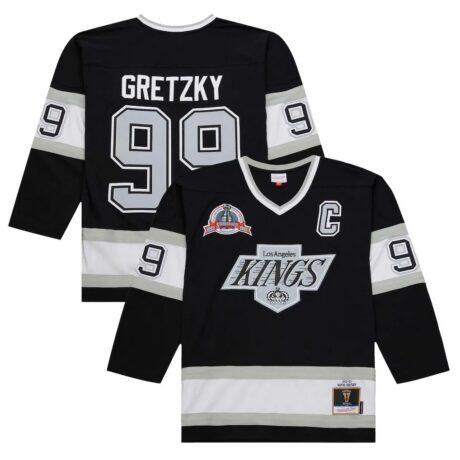 Wayne Gretzky Los Angeles Kings 1992-93 Power Play Jersey - Black - Front View