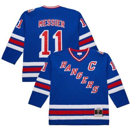 Mark Messier New York Rangers 1993-94 Power Play Jersey - Royal - Front View
