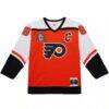 Eric Lindros Philadelphia Flyers 1996-97 Power Play Jersey - Orange - Side View