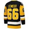 Mario Lemieux Pittsburgh Penguins 1991-92 Power Play Jersey - Black - Detail View