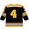 Bobby Orr Boston Bruins 1971-72 Power Play Jersey - Black - Detail View