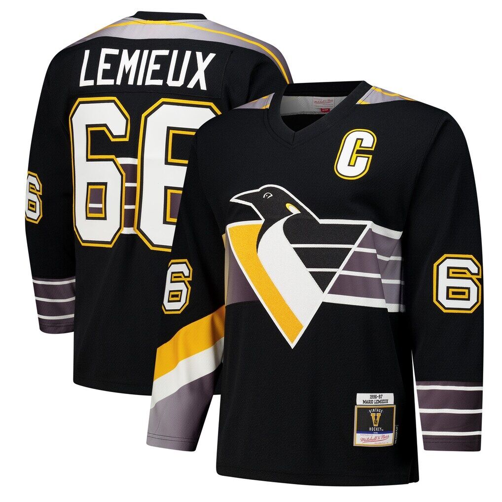 Mario Lemieux Pittsburgh Penguins 1996-97 Power Play Jersey