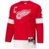 Gordie Howe Detroit Red Wings 1960-61 Power Play Jersey - Red - Side View