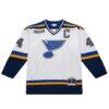 Chris Pronger St. Louis Blues 1999-00 Power Play Jersey - White - Side View