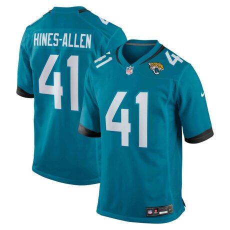 Josh Hines-Allen Jacksonville Jaguars Nike Player Game Jersey - Teal - Front View