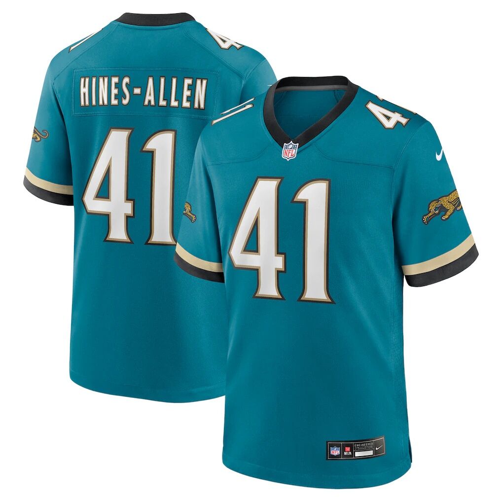 Josh Hines-Allen Jacksonville Jaguars Nike Prowler Throwback Player Game Jersey