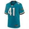 Josh Hines-Allen Jacksonville Jaguars Nike Prowler Throwback Player Game Jersey - Teal - Side View