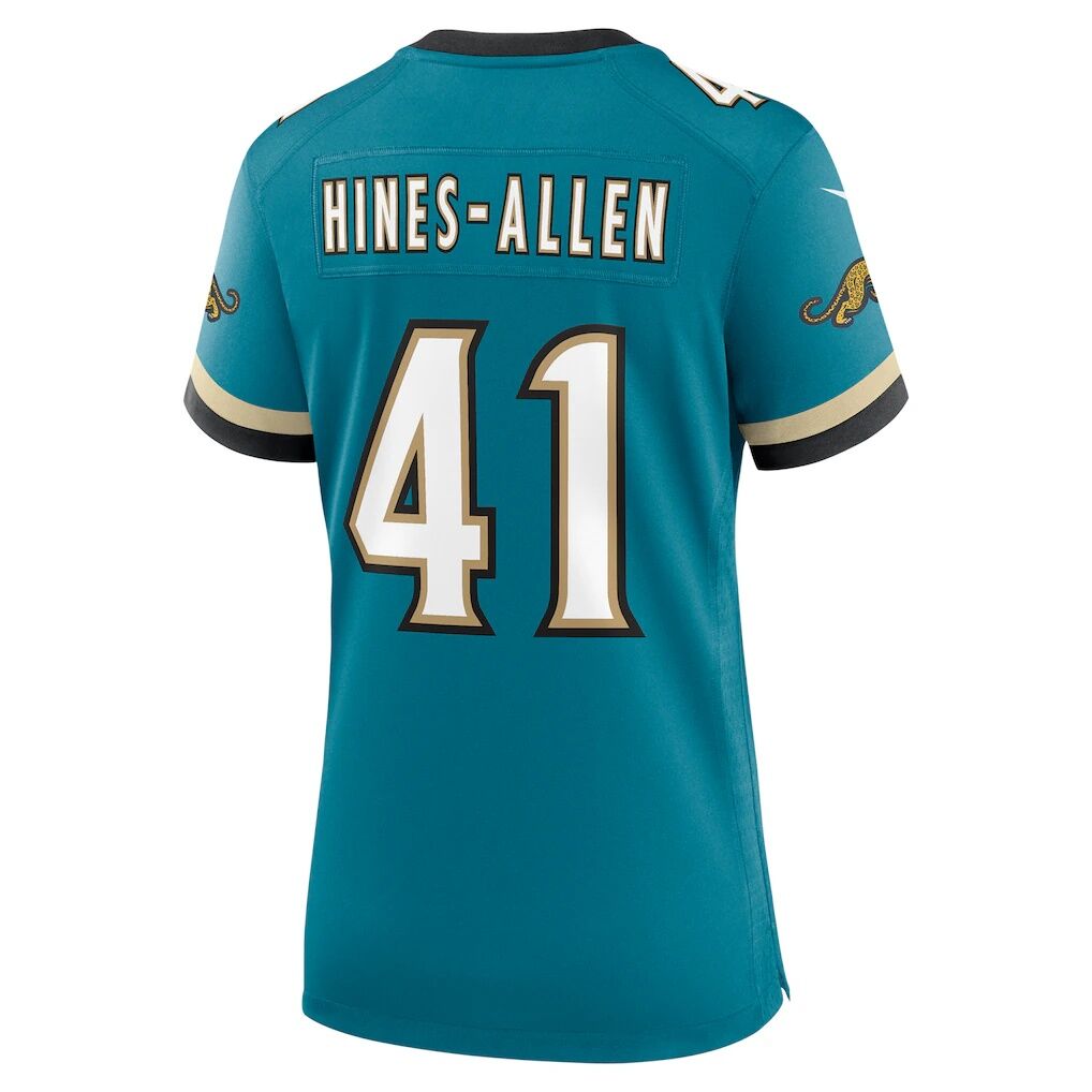 Josh Hines-Allen Jacksonville Jaguars Nike Women's Prowler Throwback Game Jersey