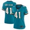Josh Hines-Allen Jacksonville Jaguars Nike Women's Prowler Throwback Game Jersey - Teal - Front View