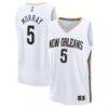 Dejounte Murray New Orleans Pelicans Fashion7 Fast Break Replica Player Jersey - White - Front View