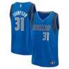 Klay Thompson Dallas Mavericks Fashion7 Fast Break Replica Player Jersey - Blue - Front View