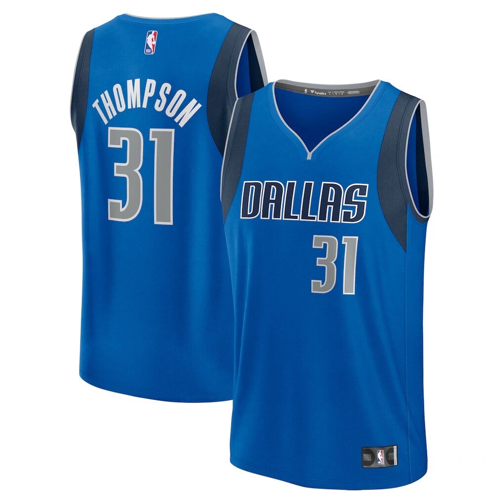 Klay Thompson Dallas Mavericks Fashion7 Fast Break Replica Player Jersey - Icon Edition