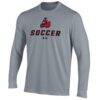 Cal State Northridge Matadors Under Armour Soccer Performance Long Sleeve T-Shirt - Gray - Side View