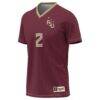 Jenna Nighswonger Florida State Seminoles GameDay Greats Unisex Women's Soccer Fashion Jersey - - Side View