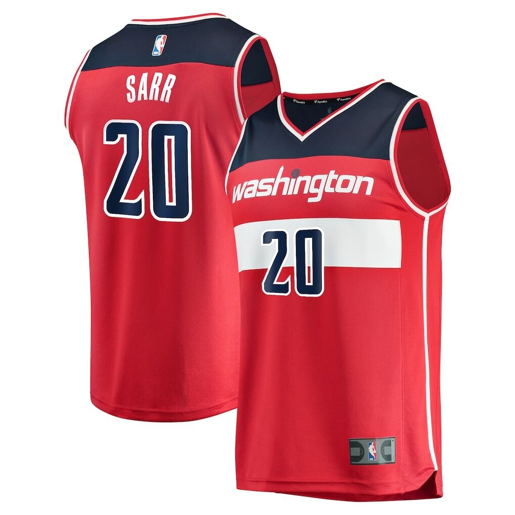 Alexandre Sarr Washington Wizards Fashion7 Fast Break Replica Player Jersey - Icon Edition