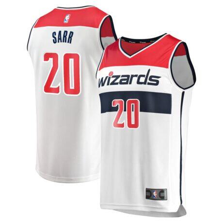 Alexandre Sarr Washington Wizards Fashion7 Youth Fast Break Replica Player Jersey - White - Front View