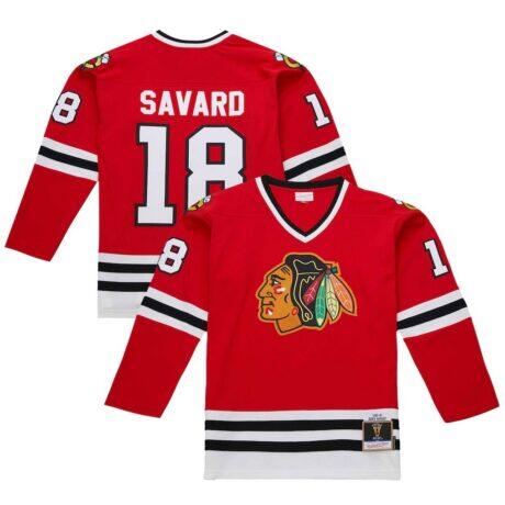 Denis Savard Chicago Blackhawks 1980-81 Power Play Jersey - - Front View