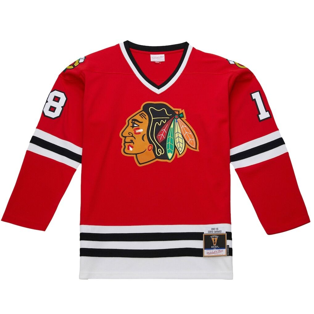 Denis Savard Chicago Blackhawks 1980-81 Power Play Jersey - Scarlet