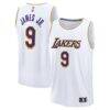 Bronny James Los Angeles Lakers Fashion7 Fast Break Replica Player Jersey - White - Front View