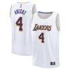 Dalton Knecht Los Angeles Lakers Fashion7 Fast Break Replica Player Jersey - White - Front View
