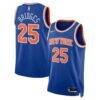 Mikal Bridges New York Knicks Nike Unisex 2024 Offseason Addition Nike Swingman Jersey - Blue - Front View