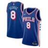 Paul George Philadelphia 76ers Nike Unisex 2024 Offseason Addition Nike Swingman Jersey - - Front View
