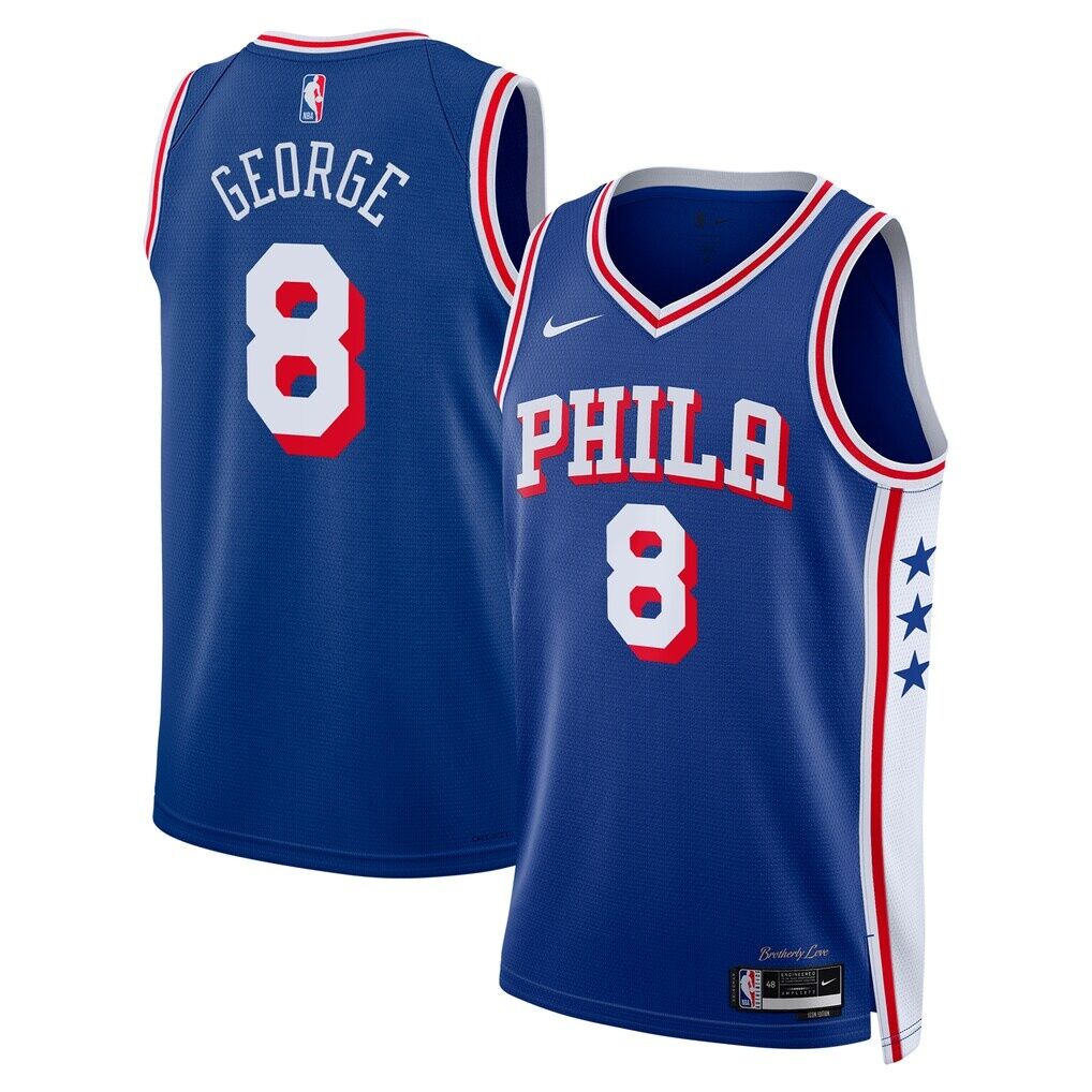 Paul George Philadelphia 76ers Nike Unisex 2024 Offseason Addition Nike Swingman Jersey – Royal