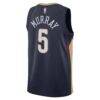 Dejounte Murray New Orleans Pelicans Nike Unisex 2024 Offseason Addition Nike Swingman Jersey - Navy - Detail View