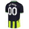 Manchester City Puma 2024/25 Away Replica Custom Jersey - Navy - Detail View