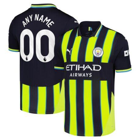 Manchester City Puma 2024/25 Away Replica Custom Jersey - Navy - Front View