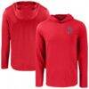 Boston Red Sox Cutter & Buck Coastline Epic Comfort Recycled Eco Hoodie Long Sleeve T-Shirt - Red - Front View