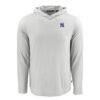 New York Yankees Cutter & Buck Coastline Epic Comfort Recycled Eco Hoodie Long Sleeve T-Shirt - Gray - Side View