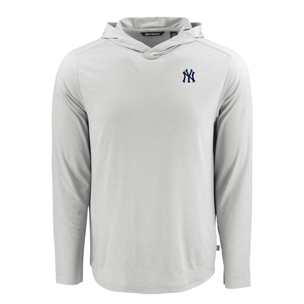 New York Yankees Cutter & Buck Coastline Epic Comfort Recycled Eco Hoodie Long Sleeve T-Shirt