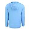 Philadelphia Phillies Cutter & Buck Coastline Epic Comfort Recycled Eco Hoodie Long Sleeve T-Shirt - Light Blue - Detail View