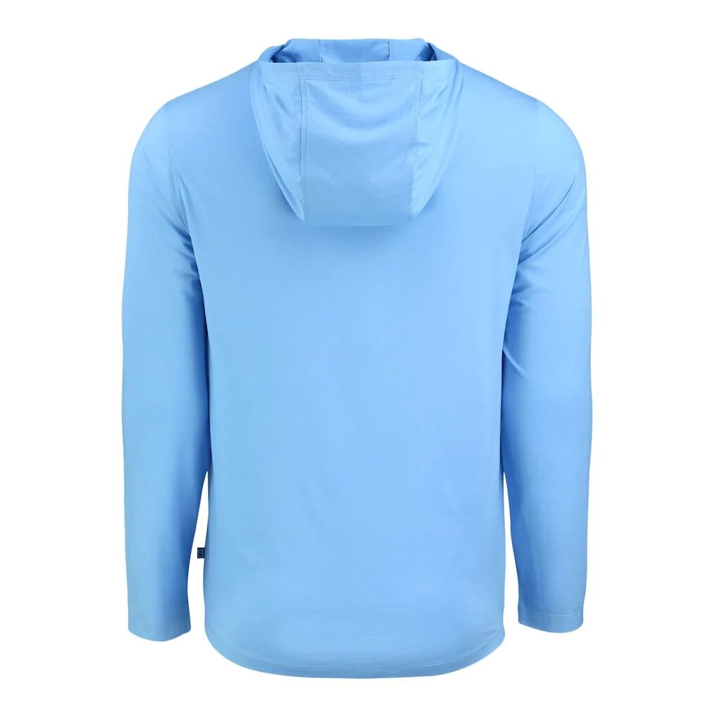 Philadelphia Phillies Cutter & Buck Coastline Epic Comfort Recycled Eco Hoodie Long Sleeve T-Shirt - Light Blue