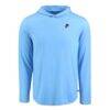 Philadelphia Phillies Cutter & Buck Coastline Epic Comfort Recycled Eco Hoodie Long Sleeve T-Shirt - Light Blue - Side View
