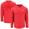 Philadelphia Phillies Cutter & Buck Coastline Epic Comfort Recycled Eco Hoodie Long Sleeve T-Shirt - Red - Front View