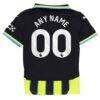 Manchester City Puma Youth 2024/25 Away Replica Custom Jersey - Navy - Detail View