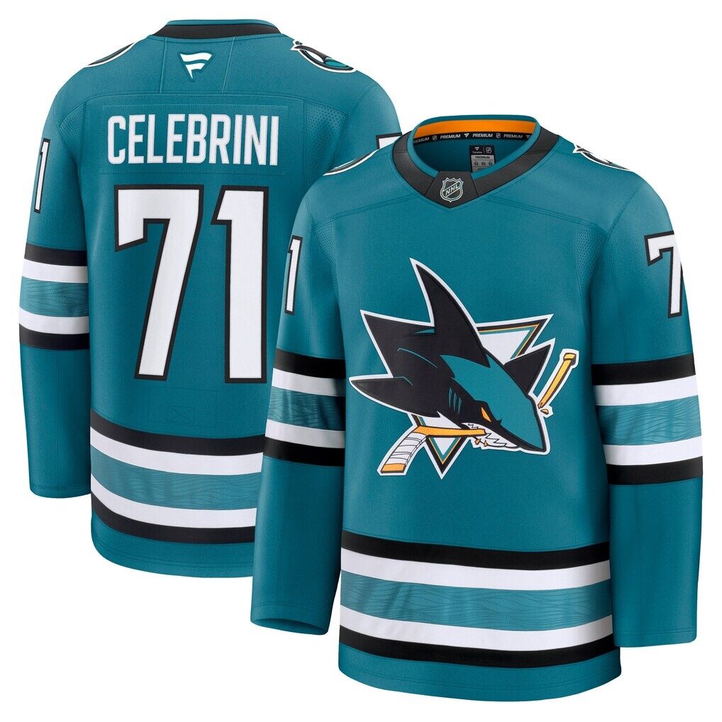 Macklin Celebrini San Jose Sharks Fashion7 Home Premium Jersey