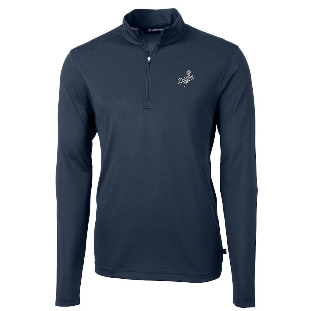 Los Angeles Dodgers Cutter & Buck Virtue Eco Pique Quarter-Zip Jacket