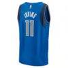 Kyrie Irving Dallas Mavericks Fashion7 Fast Break Replica Player Jersey - Blue - Detail View