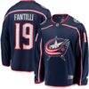 Adam Fantilli Columbus Blue Jackets Fashion7 Home Premier Breakaway Player Jersey - Navy - Front View