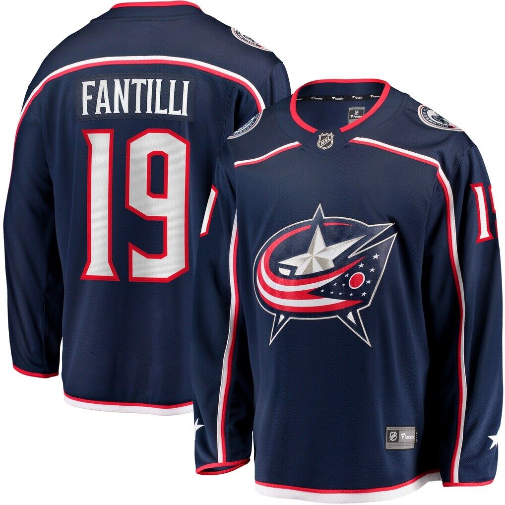 Adam Fantilli Columbus Blue Jackets Fashion7 Home Premier Breakaway Player Jersey