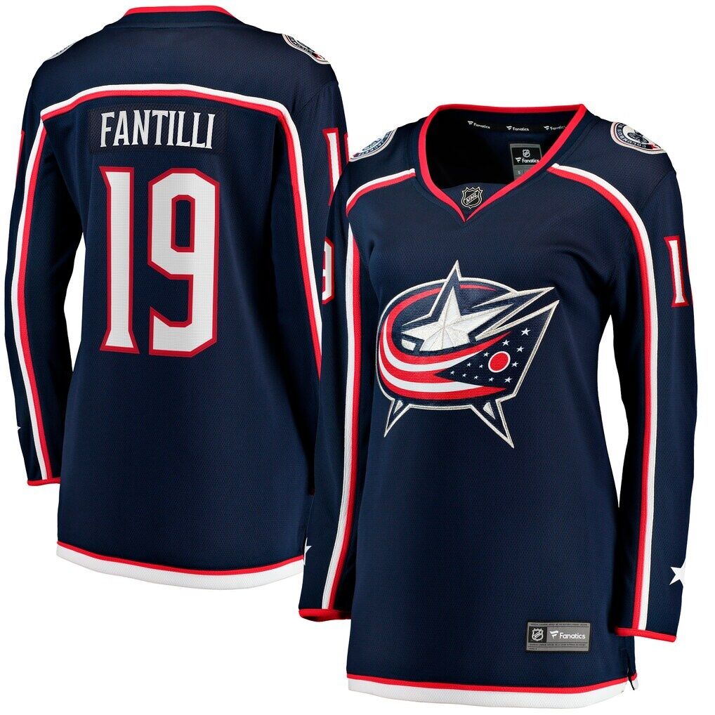 Adam Fantilli Columbus Blue Jackets Fashion7 Women's Home Premier Breakaway Player Jersey Breakaway Jersey