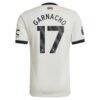 Alejandro Garnacho Manchester United adidas Originals 2024/25 Third Authentic Jersey - Cream - Detail View