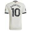 Marcus Rashford Manchester United adidas Originals 2024/25 Third Authentic Jersey - Cream - Detail View