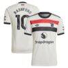 Marcus Rashford Manchester United adidas Originals 2024/25 Third Authentic Jersey - Cream - Front View