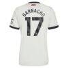 Alejandro Garnacho Manchester United adidas Originals 2024/25 Third Replica Jersey - Cream - Detail View