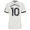 Marcus Rashford Manchester United adidas Originals 2024/25 Third Replica Jersey - Cream - Detail View